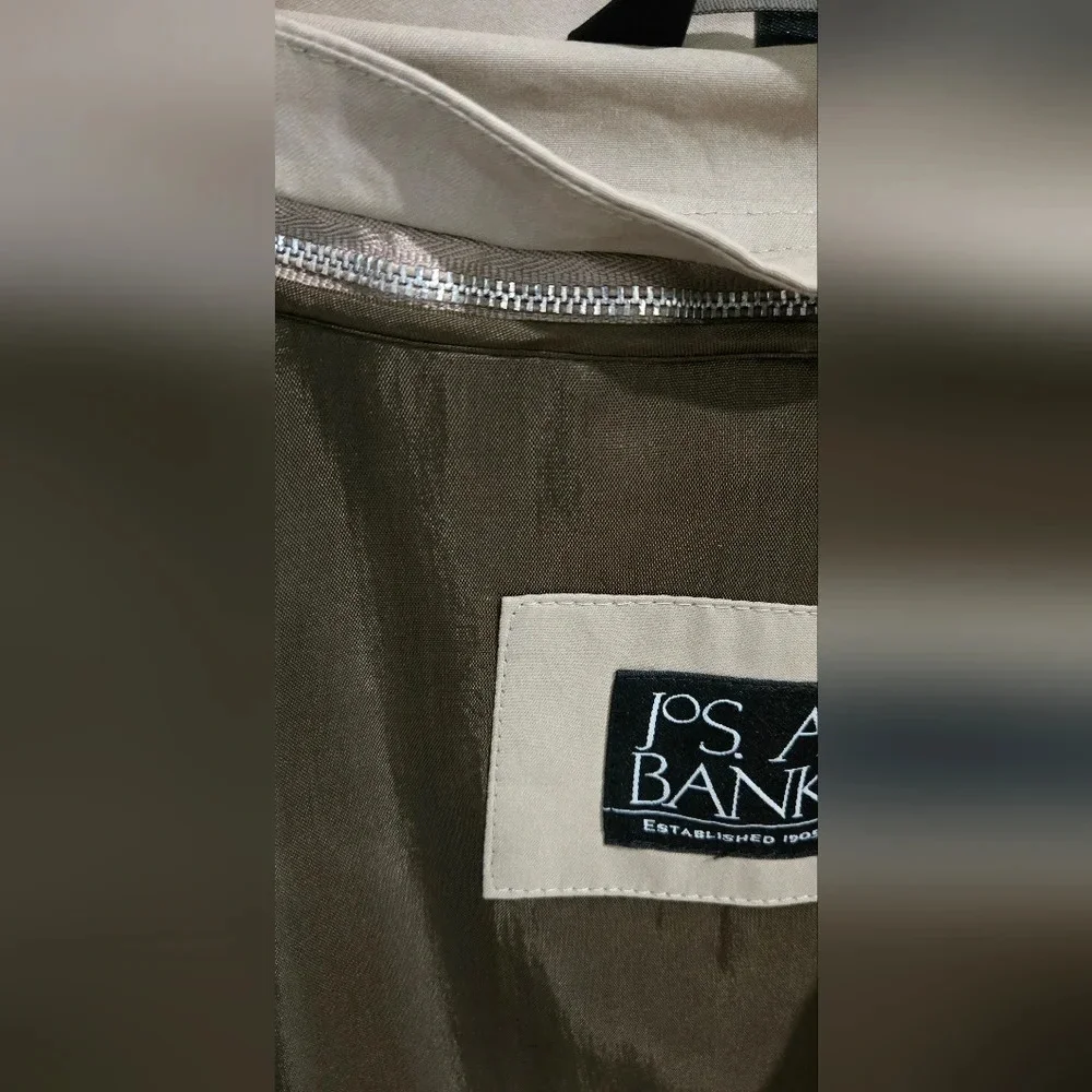 Jos A Bank mens trench coat